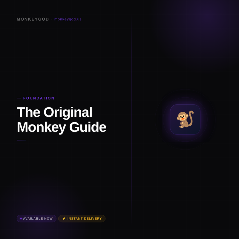 THE ORIGINAL MONKEY GUIDE (OG)