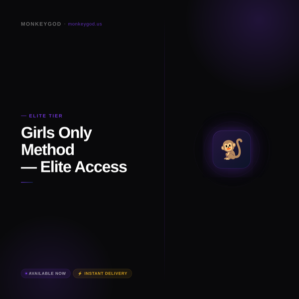 Girls Only Method + Elite Channel Access (Tier 2)