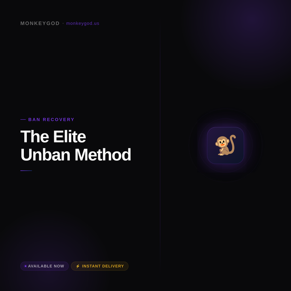 The Elite Unban Method (Simple. Safe. Effective.)