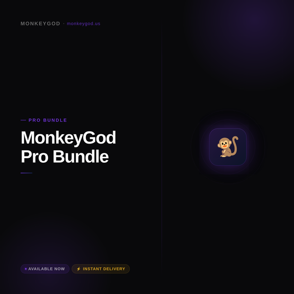 MonkeyGod Pro Bundle (Best Value Pack + All Channels/Methods)