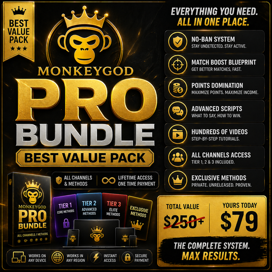 MonkeyGod Pro Bundle (Best Value Pack + All Channels/Methods)
