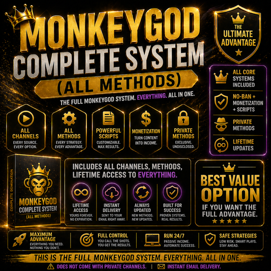 MonkeyGod Complete System (All Methods)