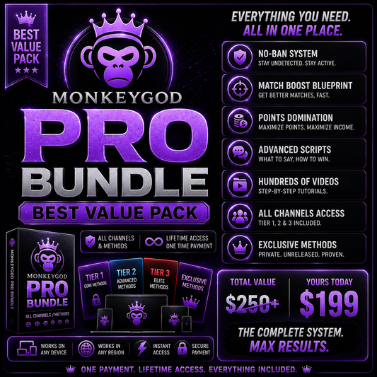 MonkeyGod Pro Bundle (Best Value Pack + All Channels/Methods)