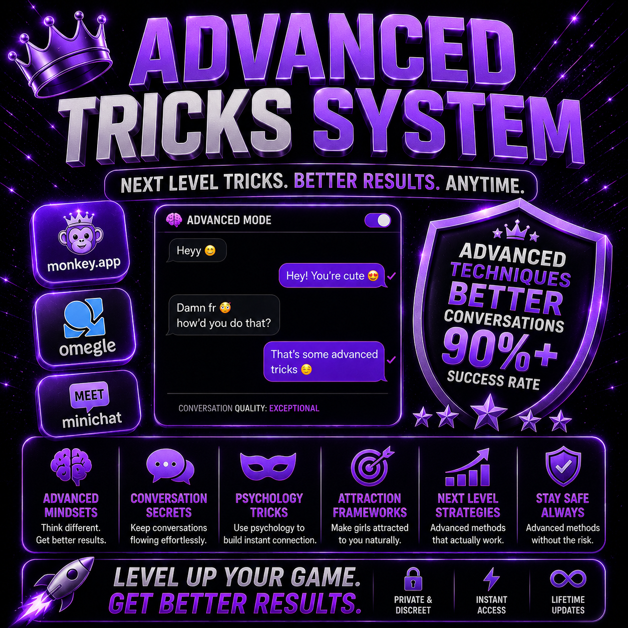 MonkeyGod Advanced Tricks (Advanced Methods for Omegle + Monkey App)