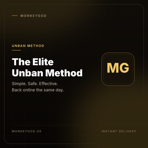 The Elite Unban Method (Simple. Safe. Effective.)