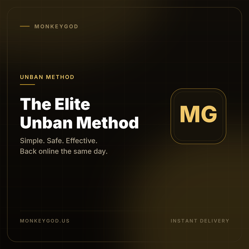 The Elite Unban Method (Simple. Safe. Effective.)